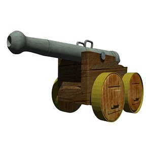Medieval Cannon (high poly)