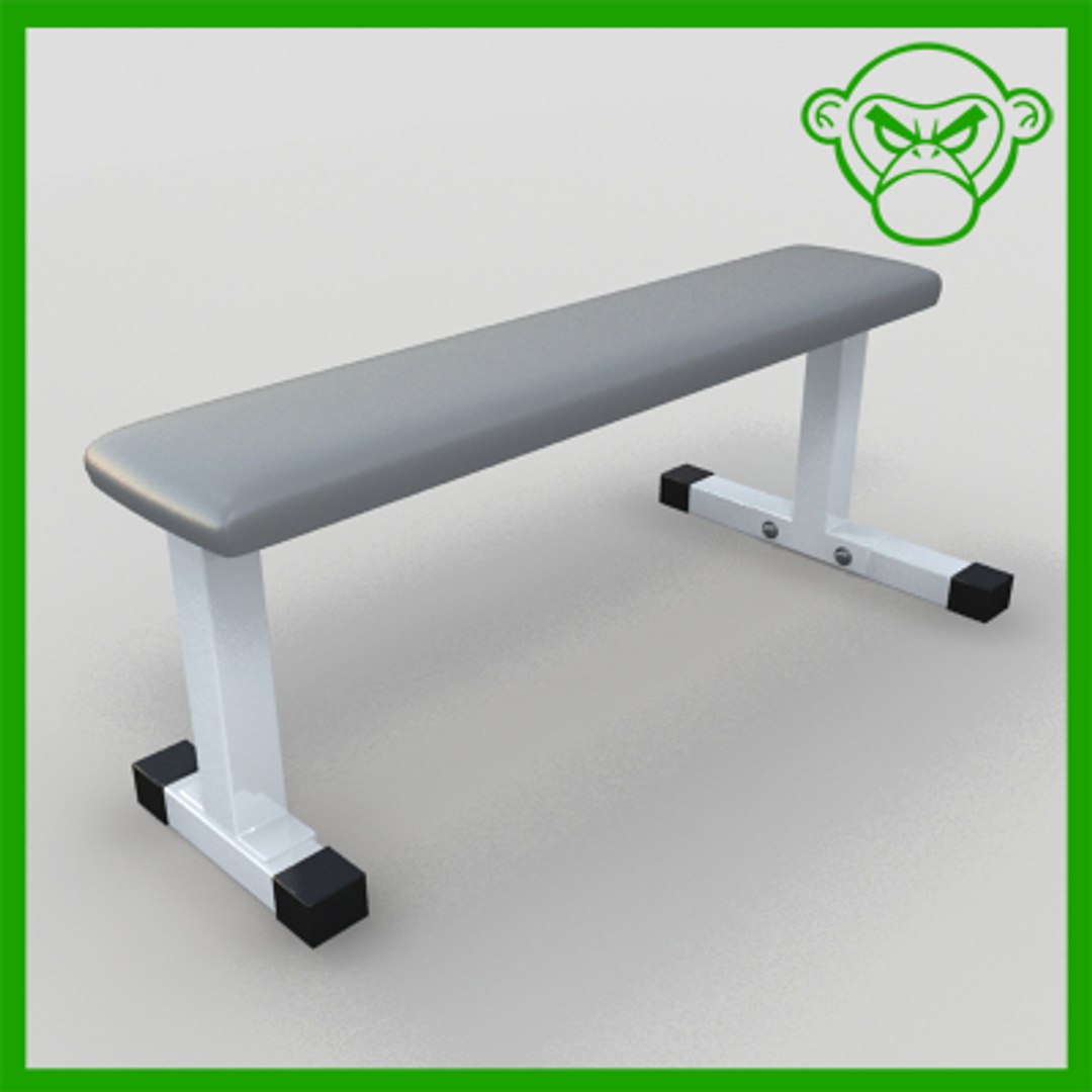 3d Flat Bench Model