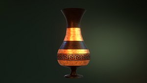 3D model ancient greek pot 6 Low-poly 3D model