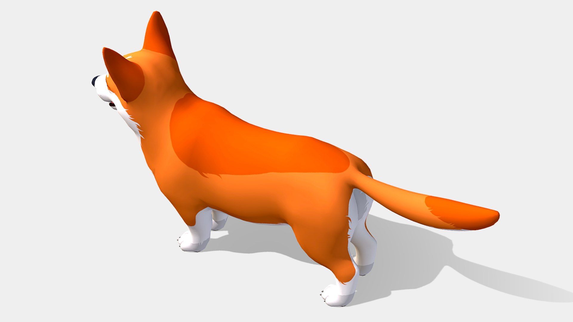 3D Cartoon Dog - Corgi - TurboSquid 2243279