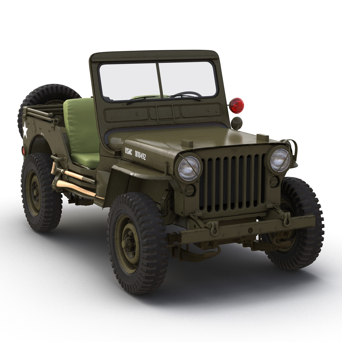 3d jeep willys m38