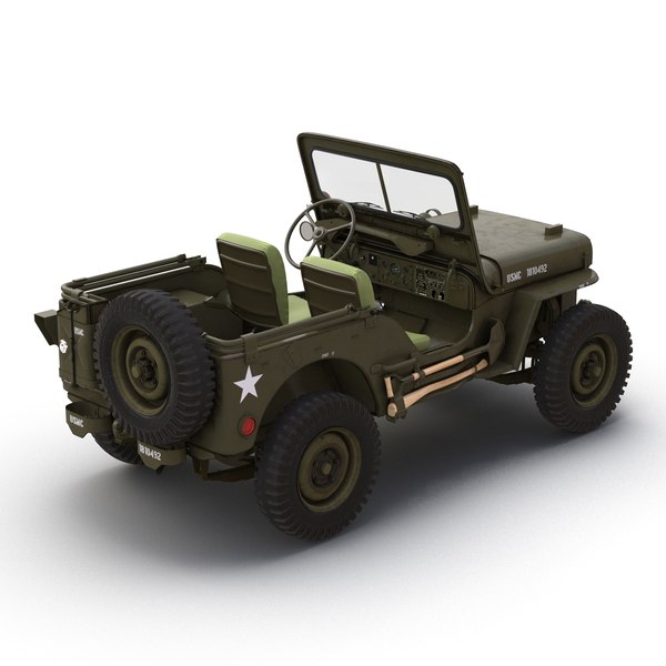 3d jeep willys m38