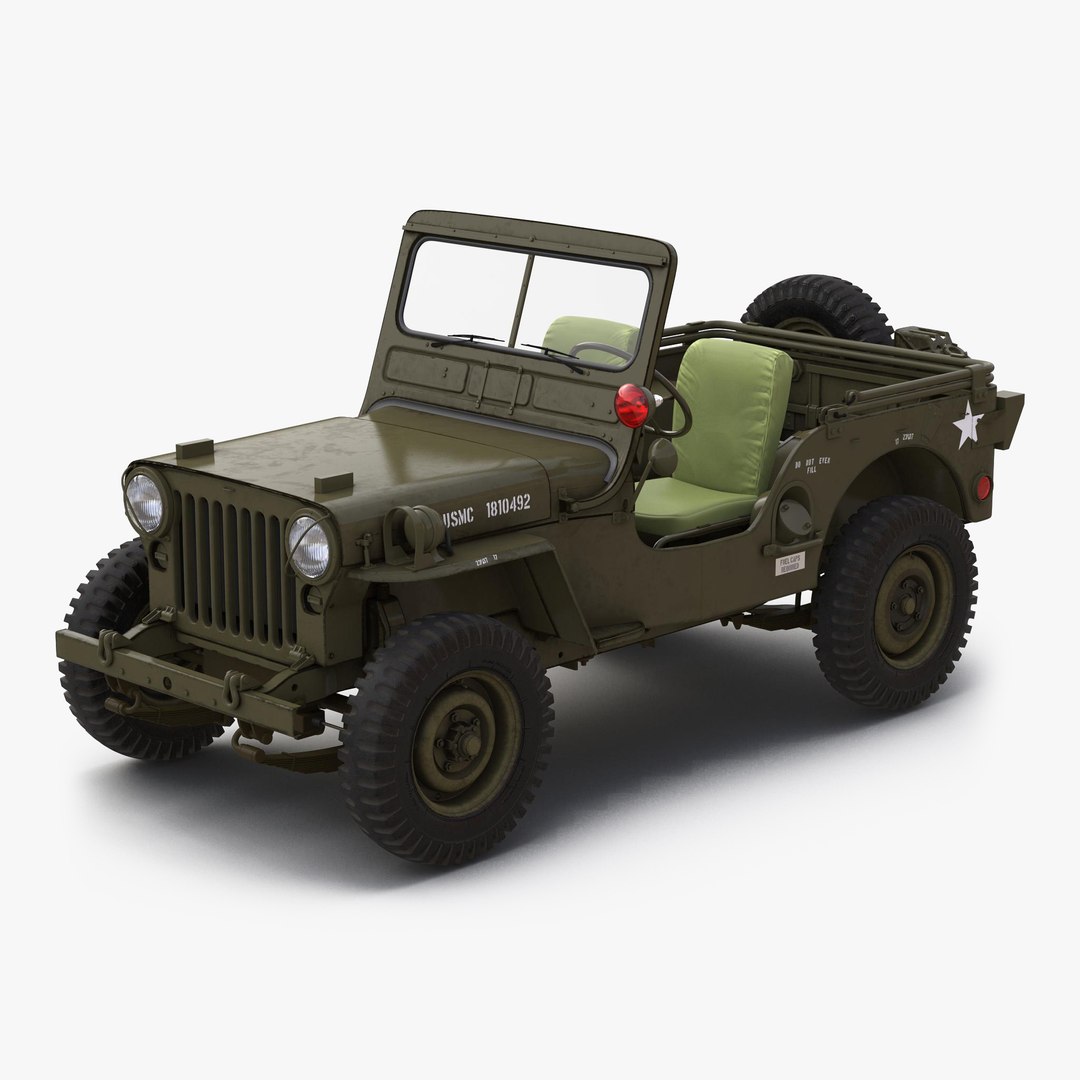 Jeep Willys M38 3D model preview