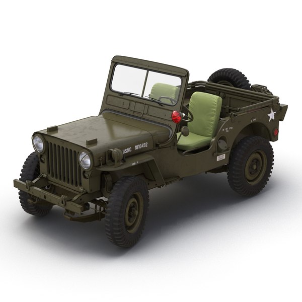 3d jeep willys m38