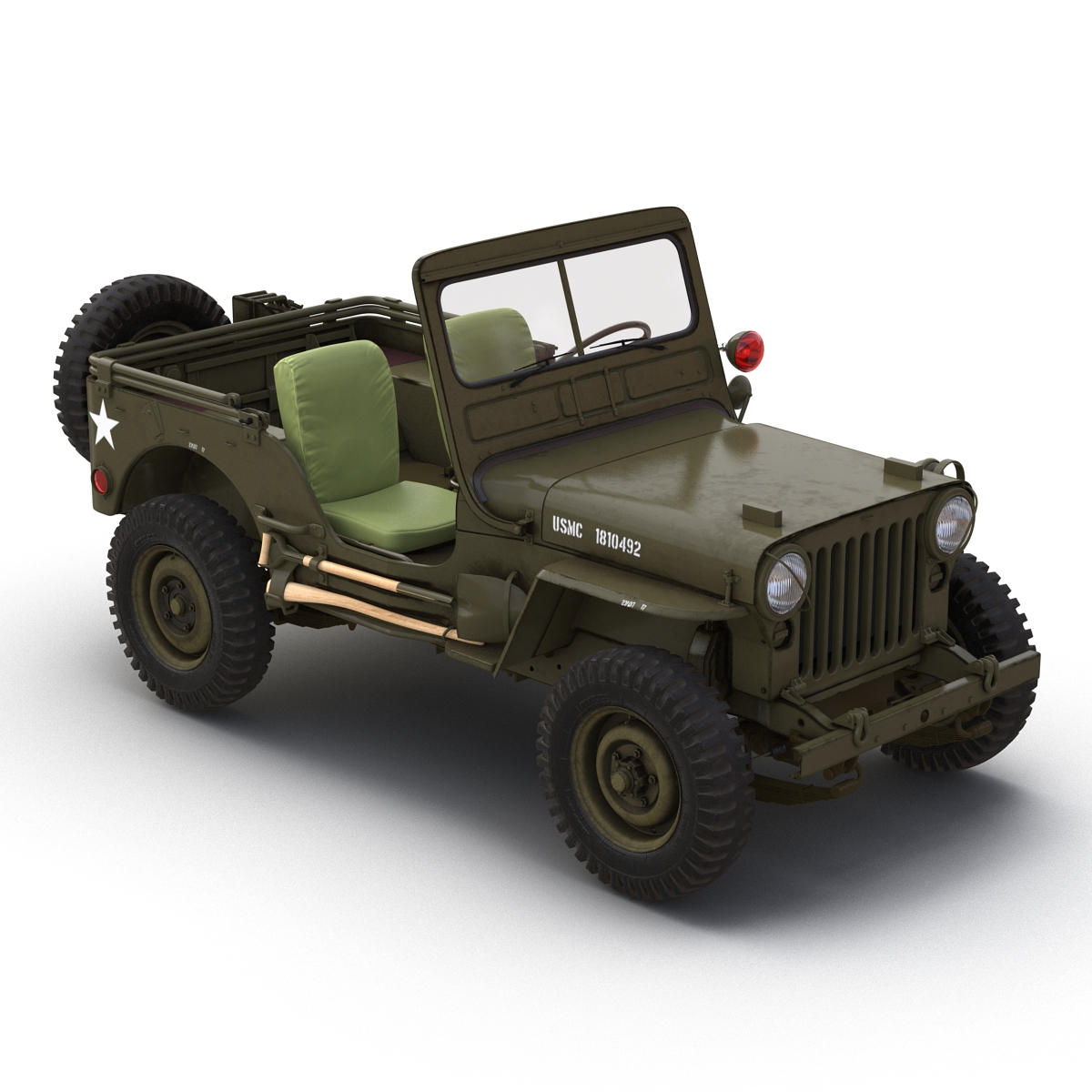 3d jeep willys m38