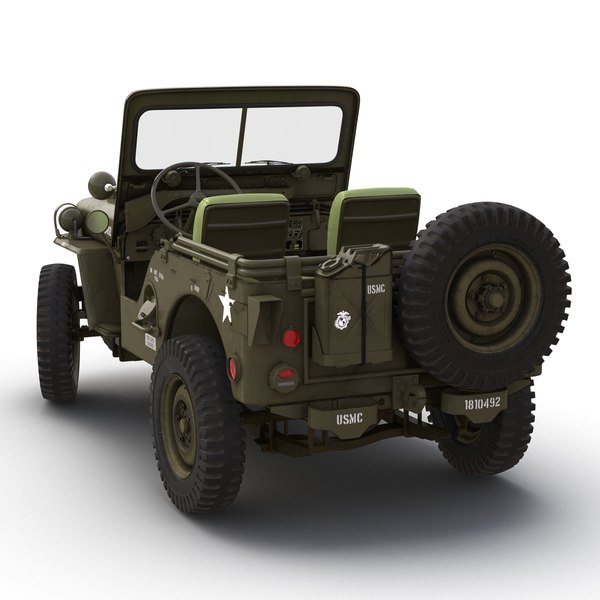 3d jeep willys m38