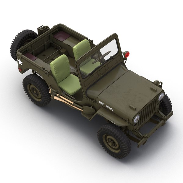 3d jeep willys m38