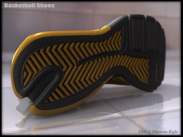 basketball shoes 3d model
