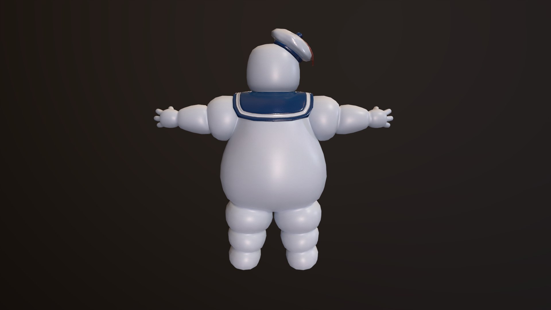 3D Model Marshmallow Man Staypuft Low Poly - TurboSquid 1984788