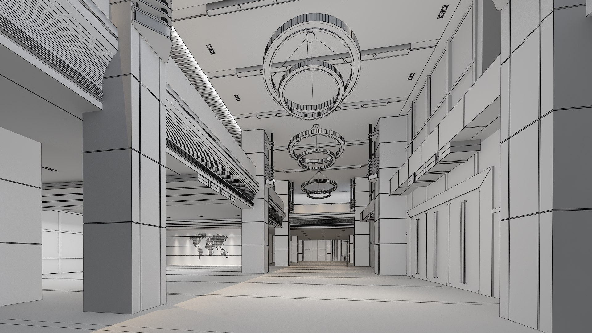 3D Modern Hall 20 - TurboSquid 2111445