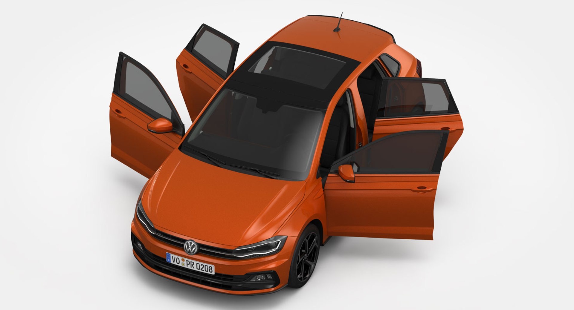 Volkswagen Polo R-line 3D Model - TurboSquid 1406985