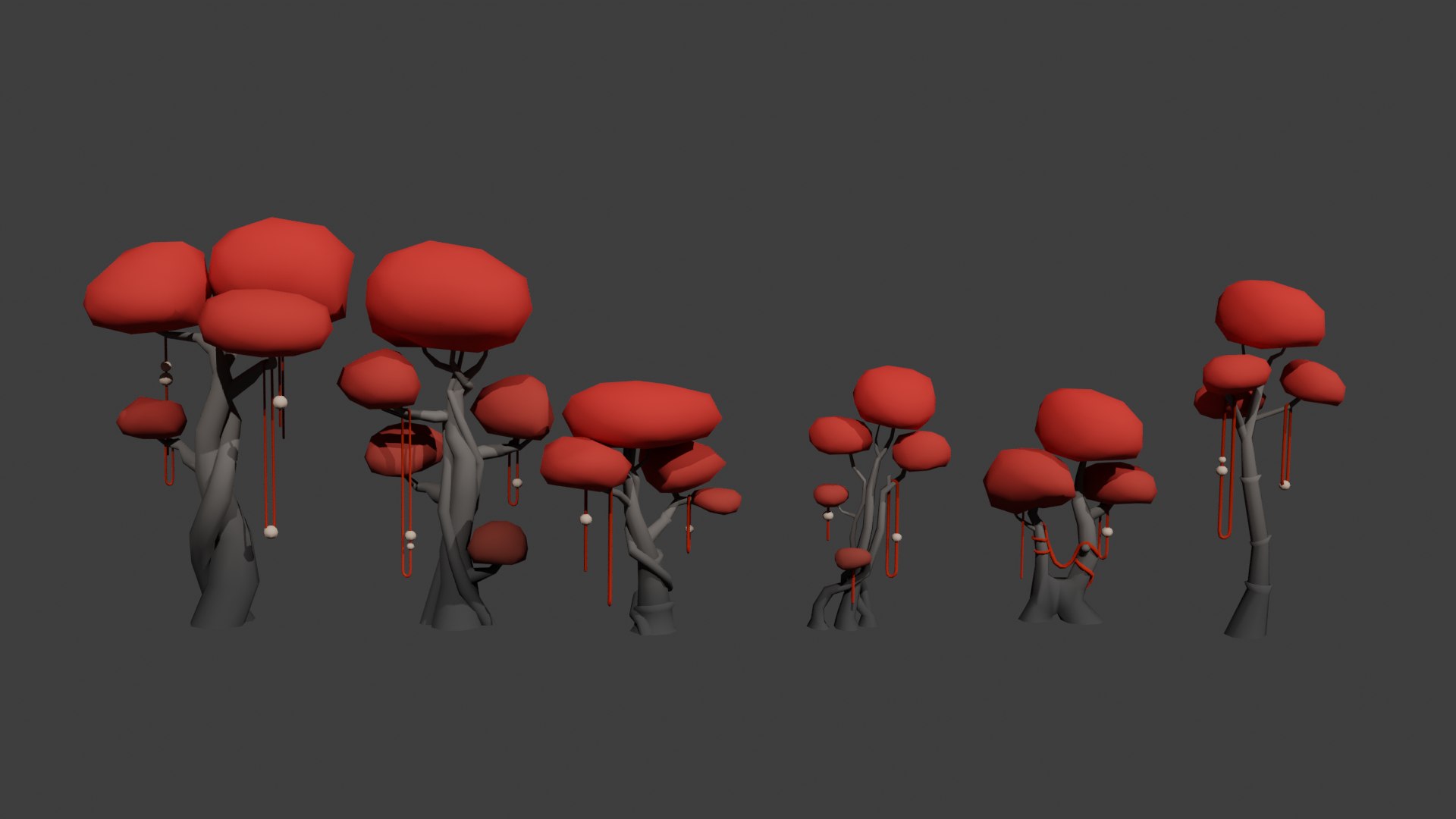 Enchanted Forest - Tree Asset Pack 3D Model - TurboSquid 2484558