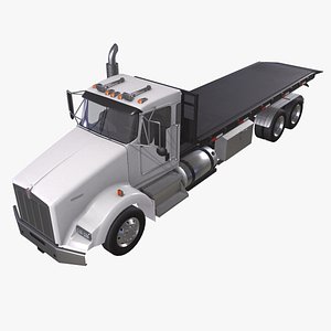 3D Kenworth T800 Platform Truck