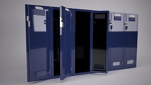 sports lockers 3d model