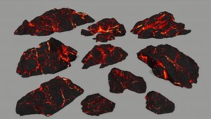 3D lava rock
