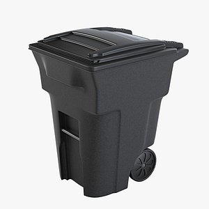 trash bin 3d 3ds