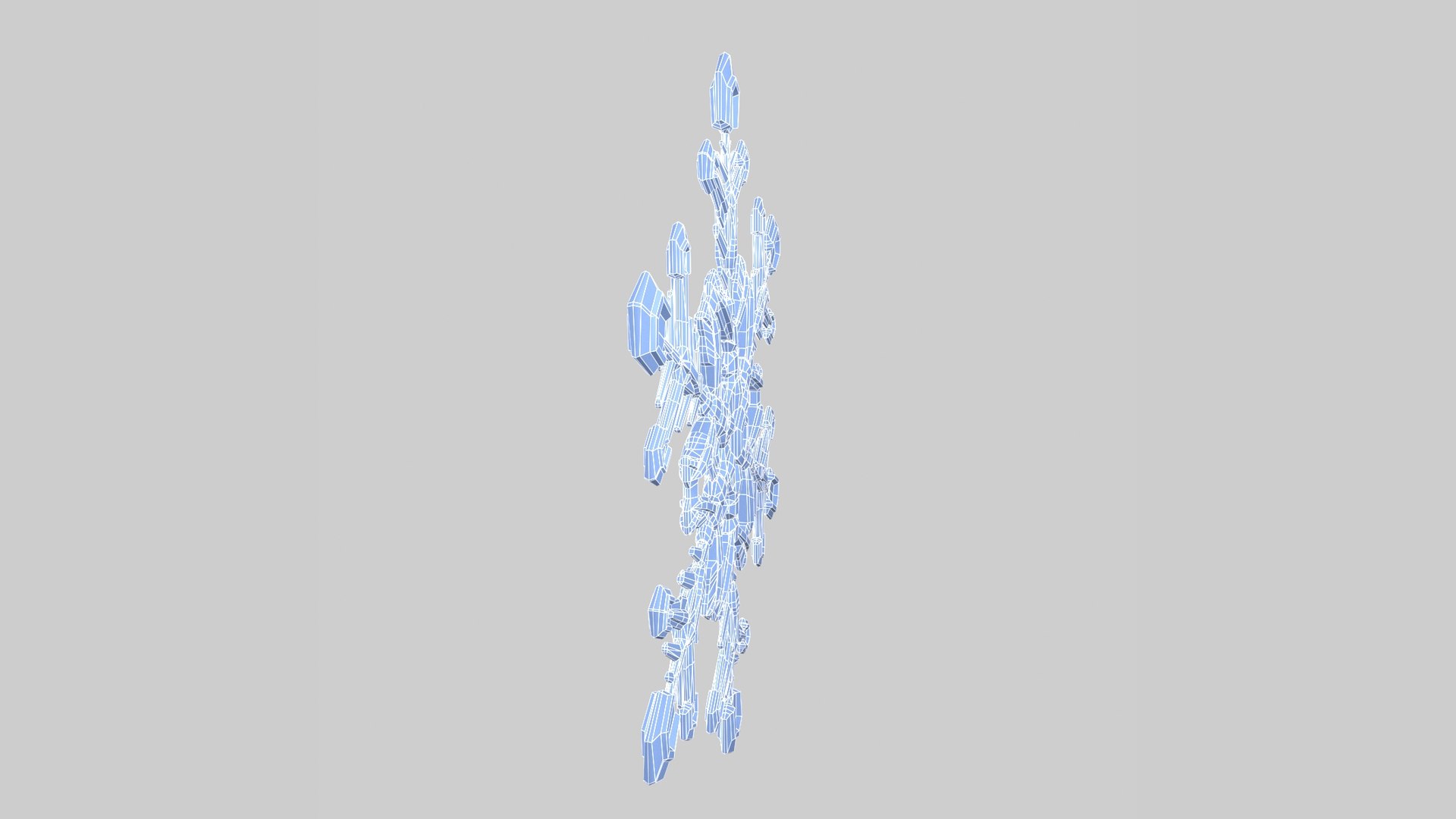 3D model Snowflake Prisms - Low-Poly - TurboSquid 1827864