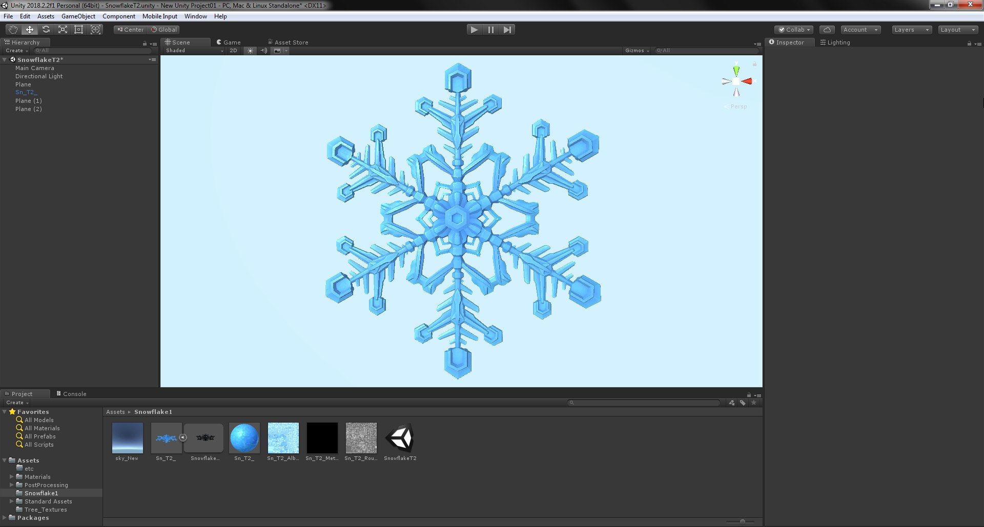 3D model Snowflake Prisms - Low-Poly - TurboSquid 1827864