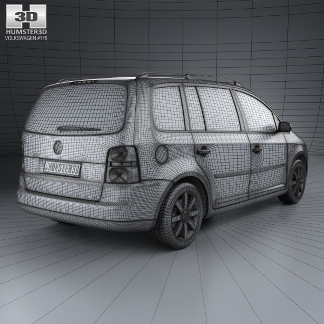 Volkswagen touran 2003 3D model - TurboSquid 1259645