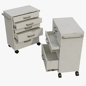 3D Medical Supply Cart 5B model