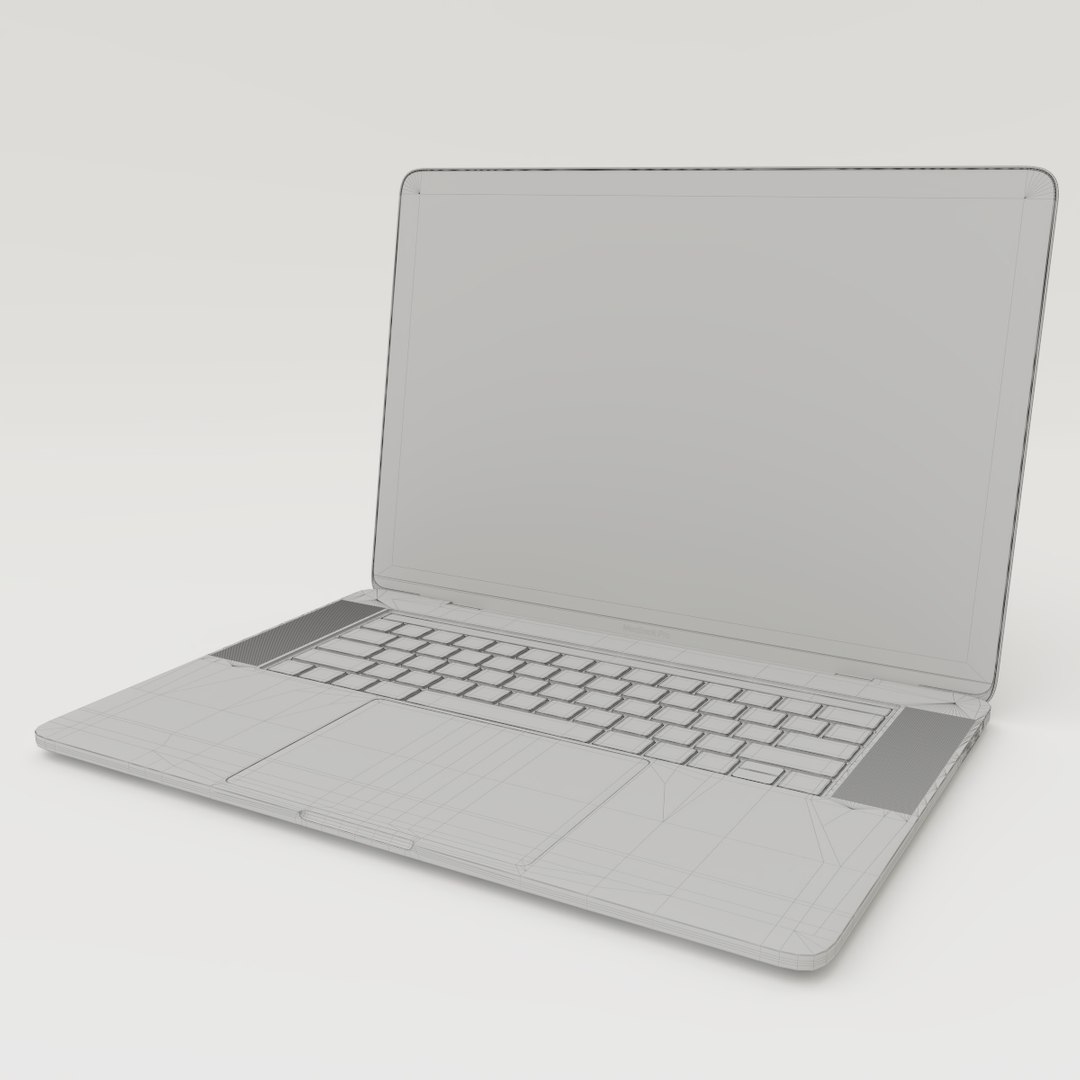 3d Model Macbook Pro Touch Bar