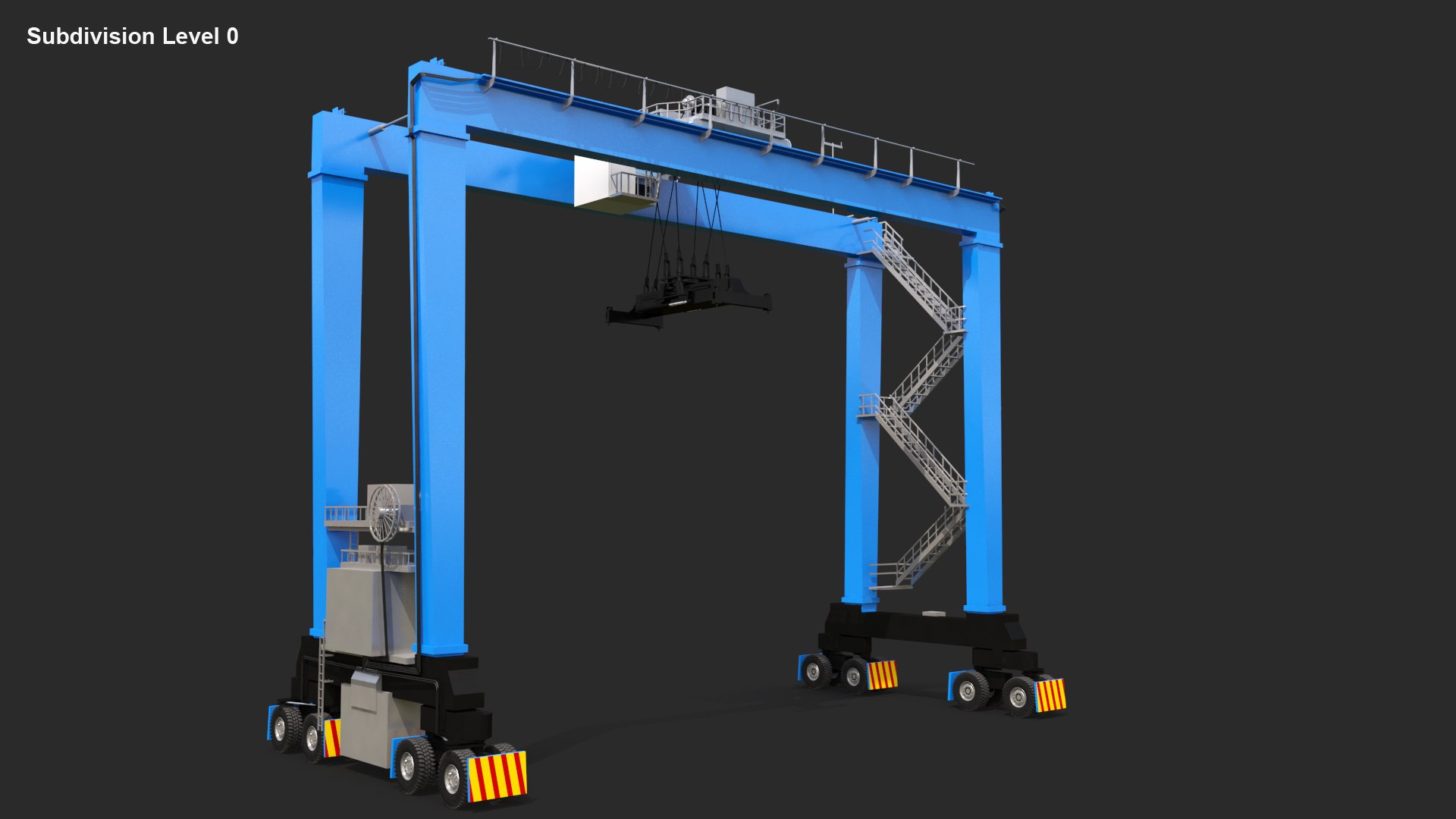 Rubber Tire Gantry 3D Model - TurboSquid 1687323