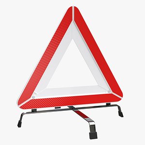 Car emergency sign white
