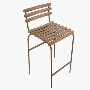3D Wooden Chair model