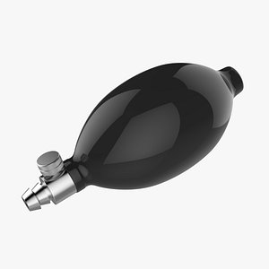 inflation blood pressure bulb 3D model
