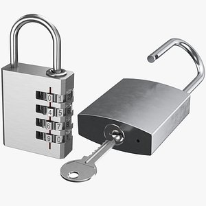 Two Silver Padlocks