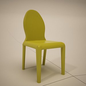 cattelan italia morgana dining chair 3d model
