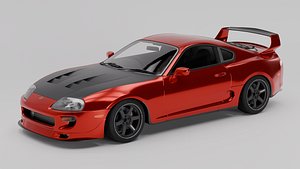 3D Toyota Supra Mk4 model