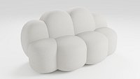 An unusual sofa combining minimalist and modern style
