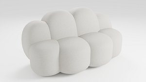 An unusual sofa combining minimalist and modern style