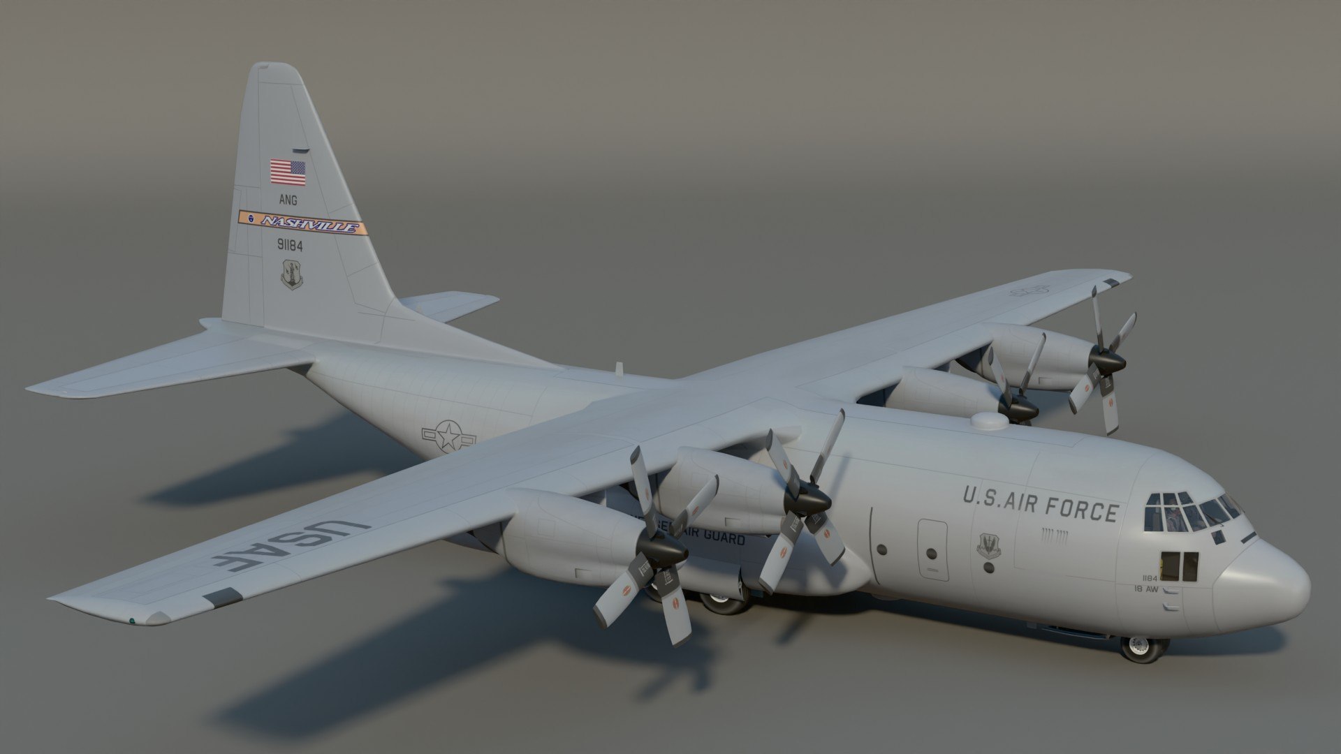 C130 Hercules SC 3D model https://p.turbosquid.com/ts-thumb/Ck/P8IDMl/kM/c130scpr2/jpg/1729252262/1920x1080/fit_q87/a2761237d3941edd264de7f118db7de82543c49a/c130scpr2.jpg