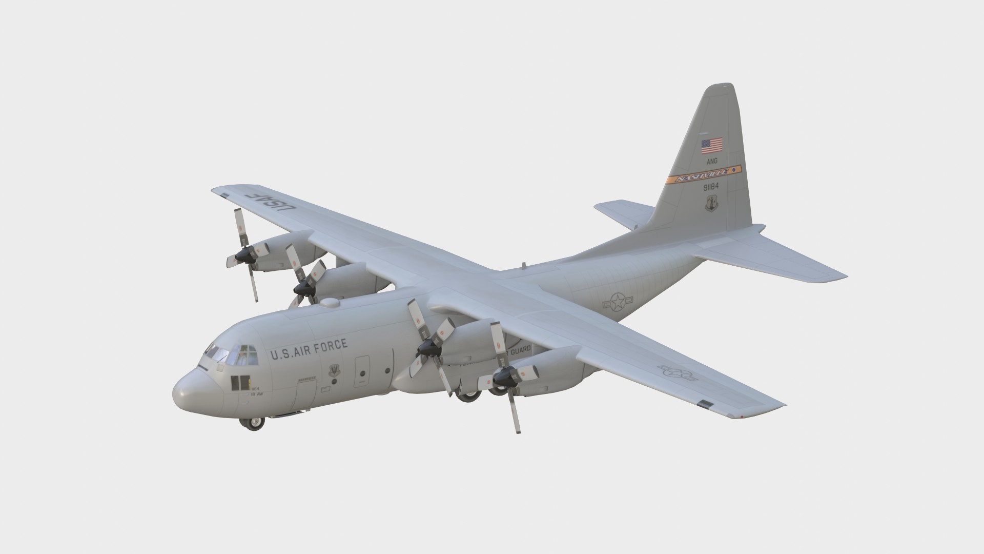 C130 Hercules SC 3D Model TurboSquid 2294272