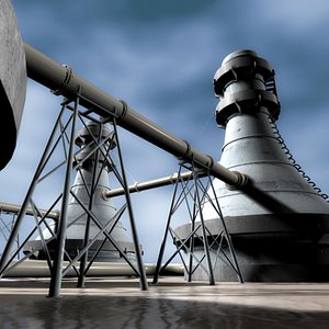 3dsmax nuclear towers