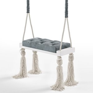 Quilted Wooden Indoor Swing