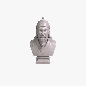 Genghis Khan Bust Mongol Empire Printable STL File