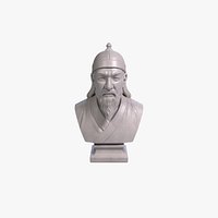 Genghis Khan Bust Mongol Empire Printable STL File