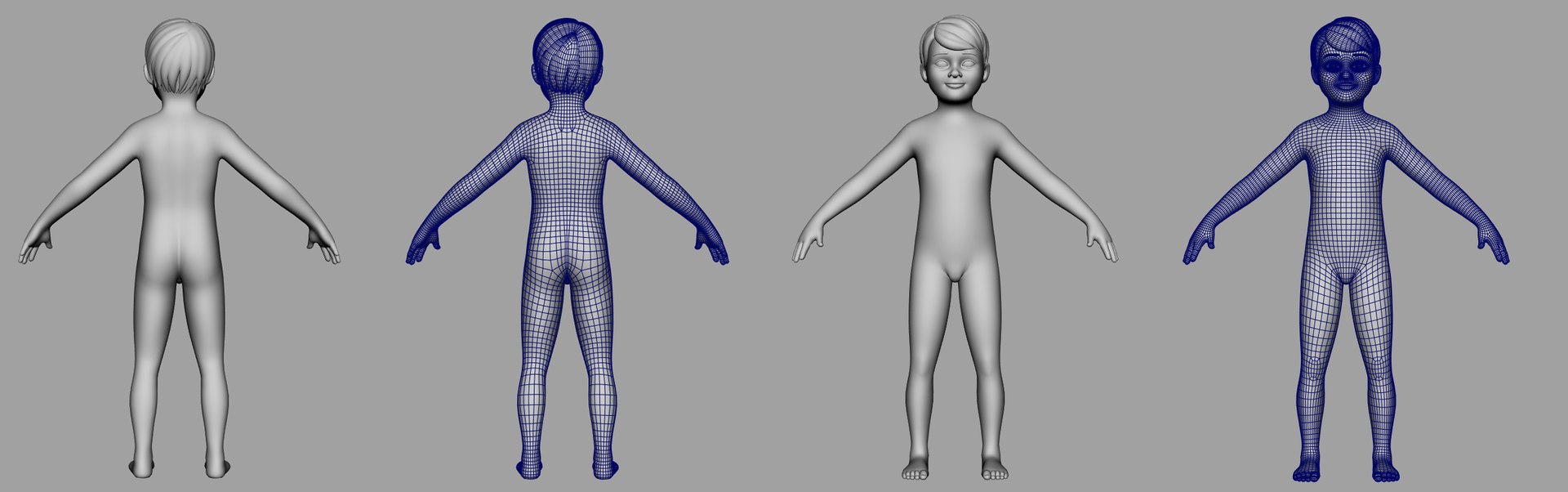 3D Toon Child Boy Character Model - TurboSquid 1409881