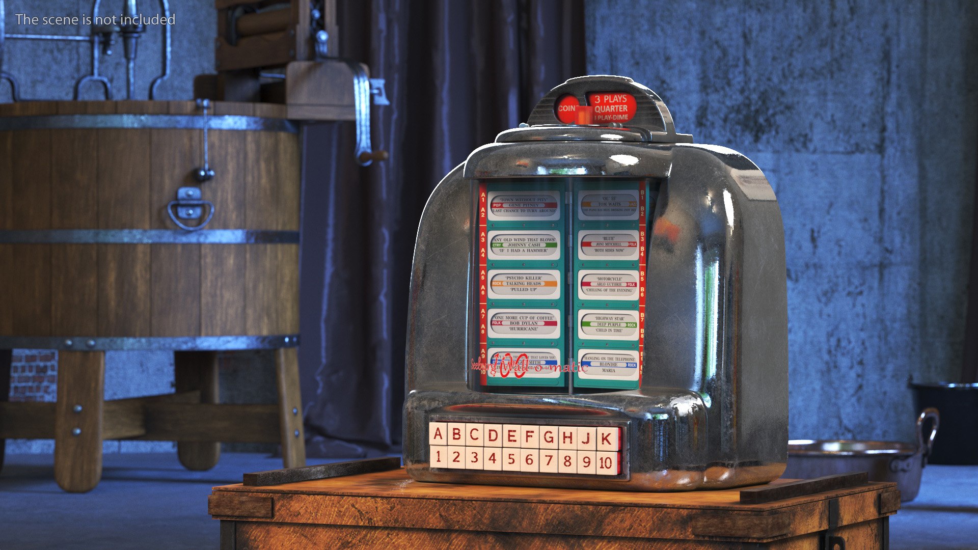 Vintage Tabletop Jukebox Seeburg Off State 3D Model - TurboSquid 2352034