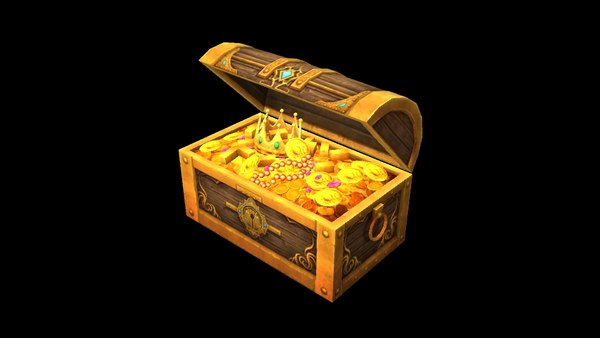 3D treasure box low-poly vr - TurboSquid 1319137