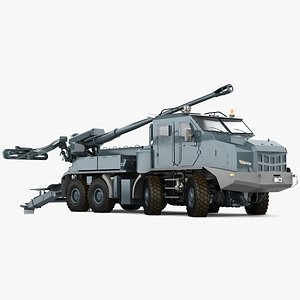 3D Custom howitzer 3d