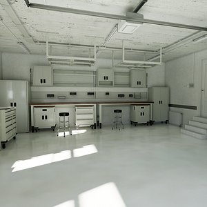 Home Garage  Interior 1  UE5 3D