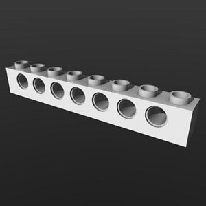 lego brick 3d obj
