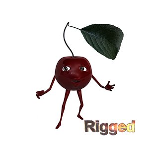 obj cartoon character cherry