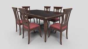 Dining Set 4 3D model