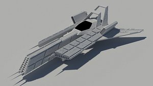 free sci fi race jet 3d model