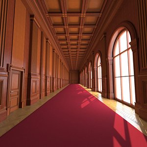 classic corridor interior model